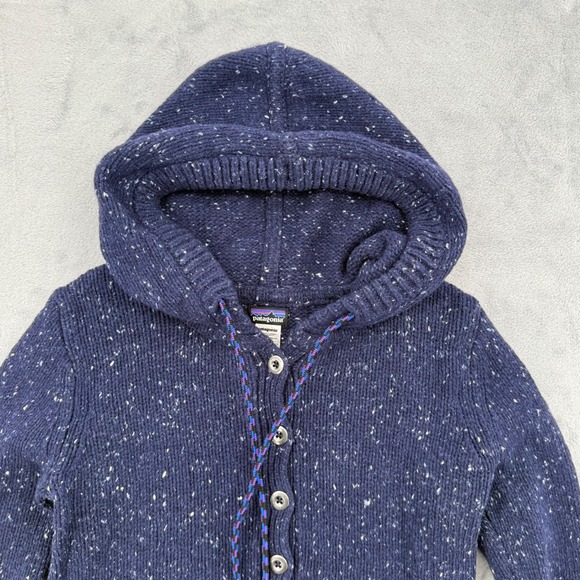 Patagonia Ranchito Hoody Merino‎ Wool Blend Classic Navy Blue Women's Small - Picture 3 of 13